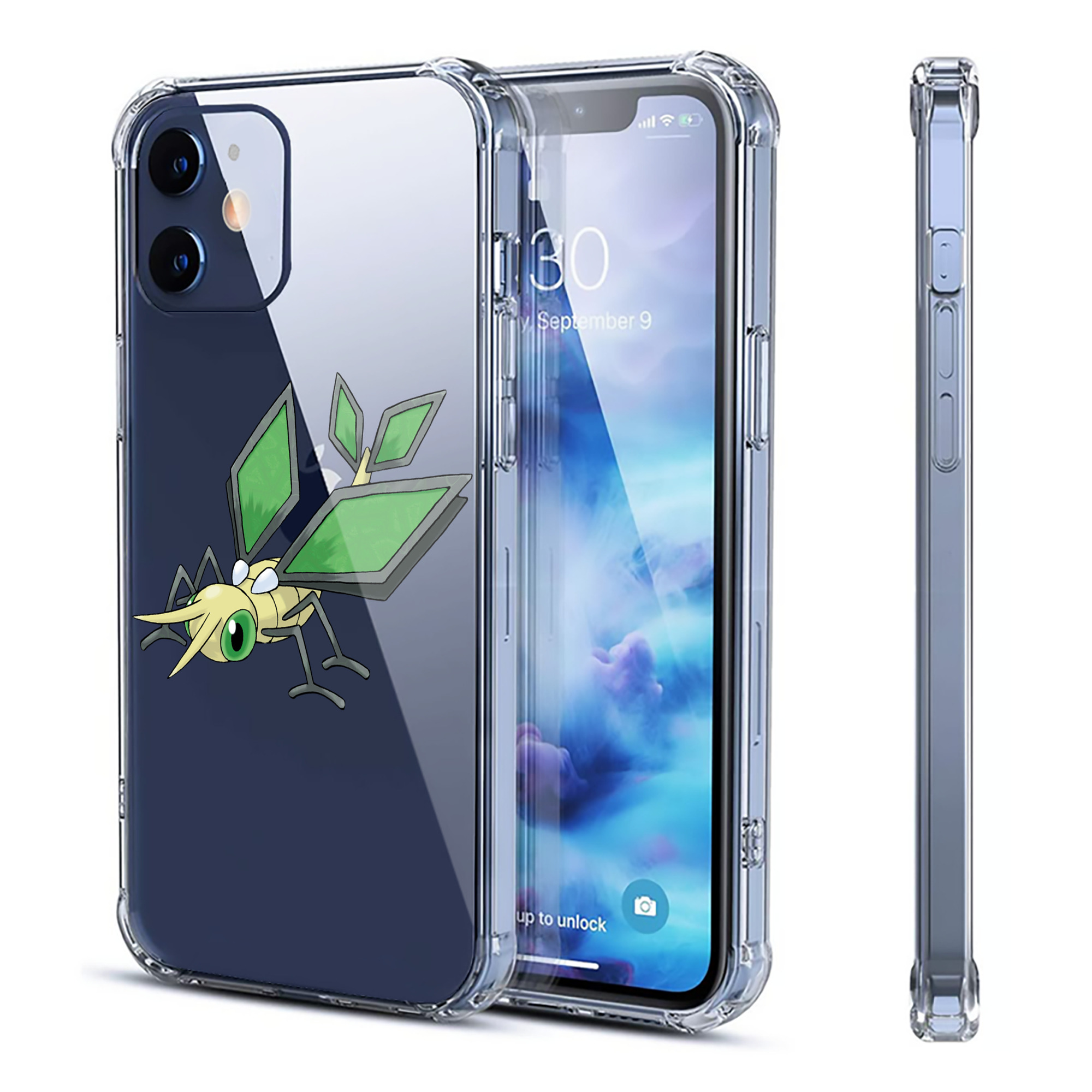 （画像用） ポケットモンスター Pokémon 【iPhone 12シリーズ対応】透明スマホケース（クリアソフトケース）